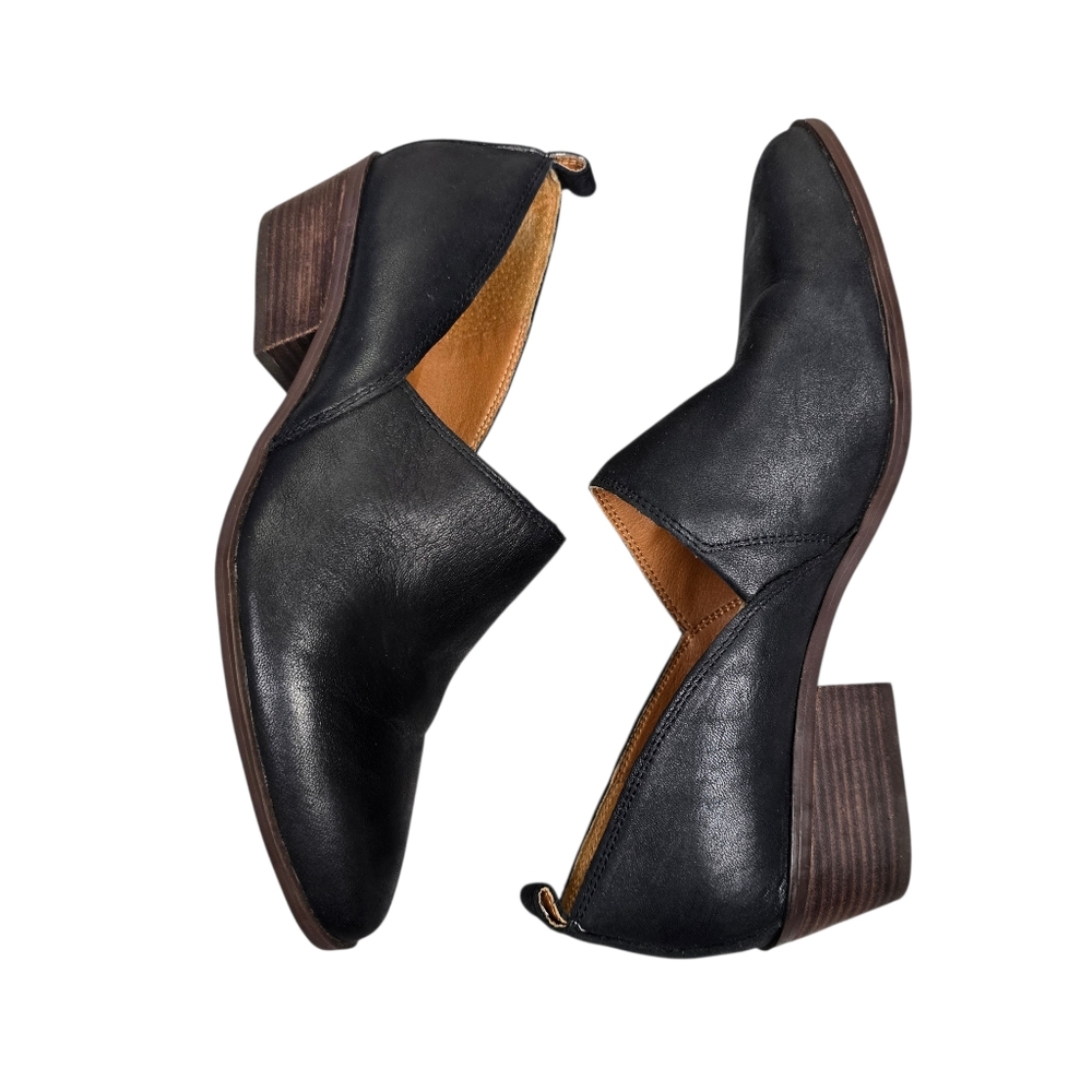 Lucky Brand Womens Morriah Black Leather Shoes Size 7.5 - Picture 3 of 9
